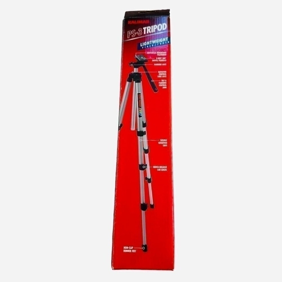 New KALIMAR PS-3 Tripod Lightweight Compact Video Photo Tripod Non-Slip Tripod - Picture 3 of 5